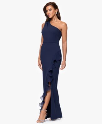 Petite Sleeveless One-Shoulder Sheath Dress