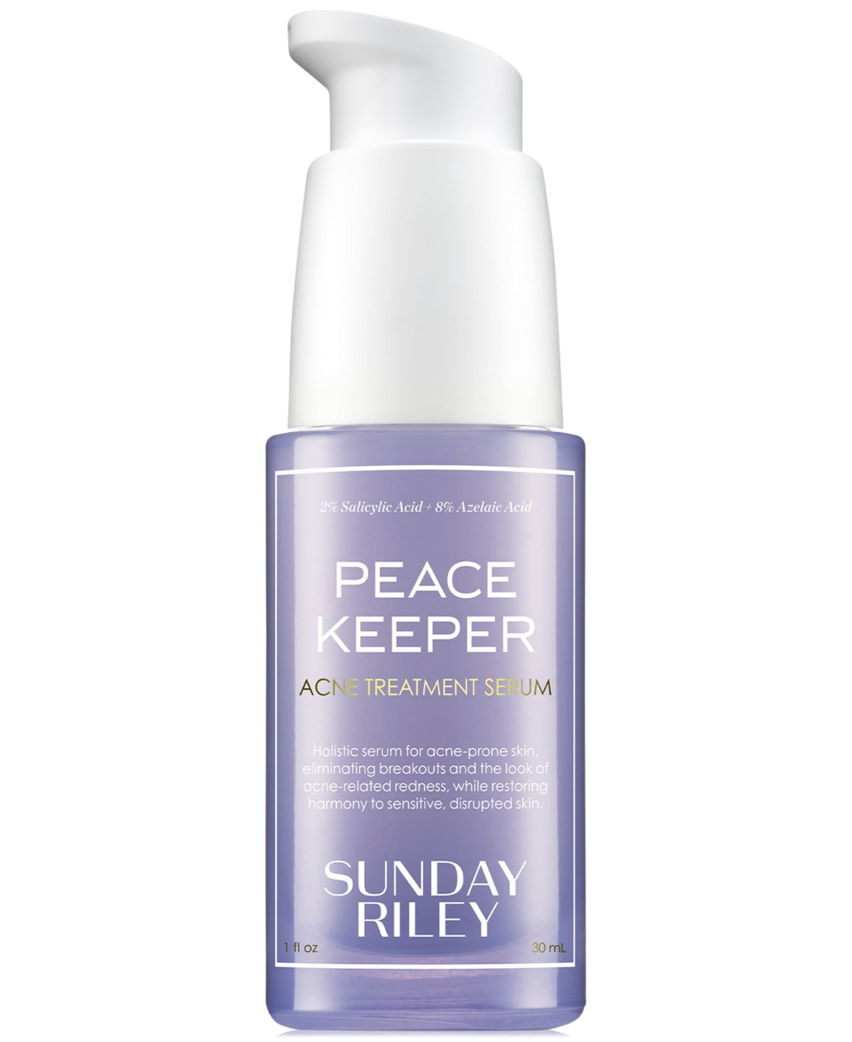 Sunday Riley Peacekeeper Acne Treatment Serum, 1 Oz. In Transparent