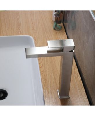 Single Hole Single Handle Bathroom Vessel Sink Faucet With Supply Hose