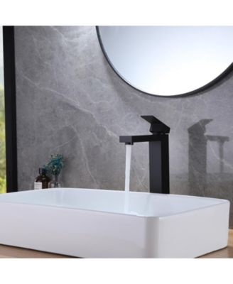 Single Hole Single Handle Bathroom Vessel Sink Faucet With Supply Hose