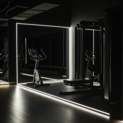 3.3" Plastic U Channel System 5PCS DEL-M011M for 9/16"W Warm White Rope Light Models DEL-D50W,DEL-D100W,DEL-D150W