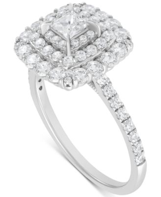 Diamond Princess Triple Halo Bridal Ring Set (1-1/2 ct. t.w.) in 14k White Gold