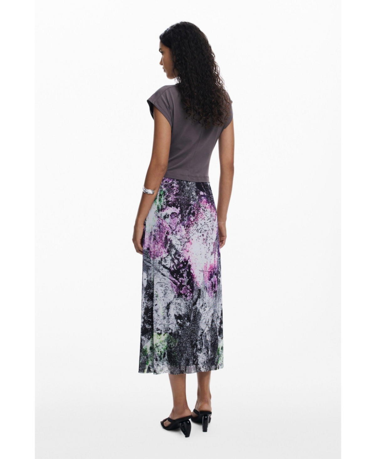 Desigual Women's Dress Designed By Mr. Christian Lacroix In Gray