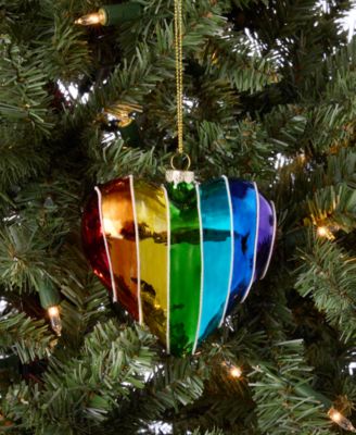 Love Is Love Rainbow Heart Ornament, Macy's Exclusive