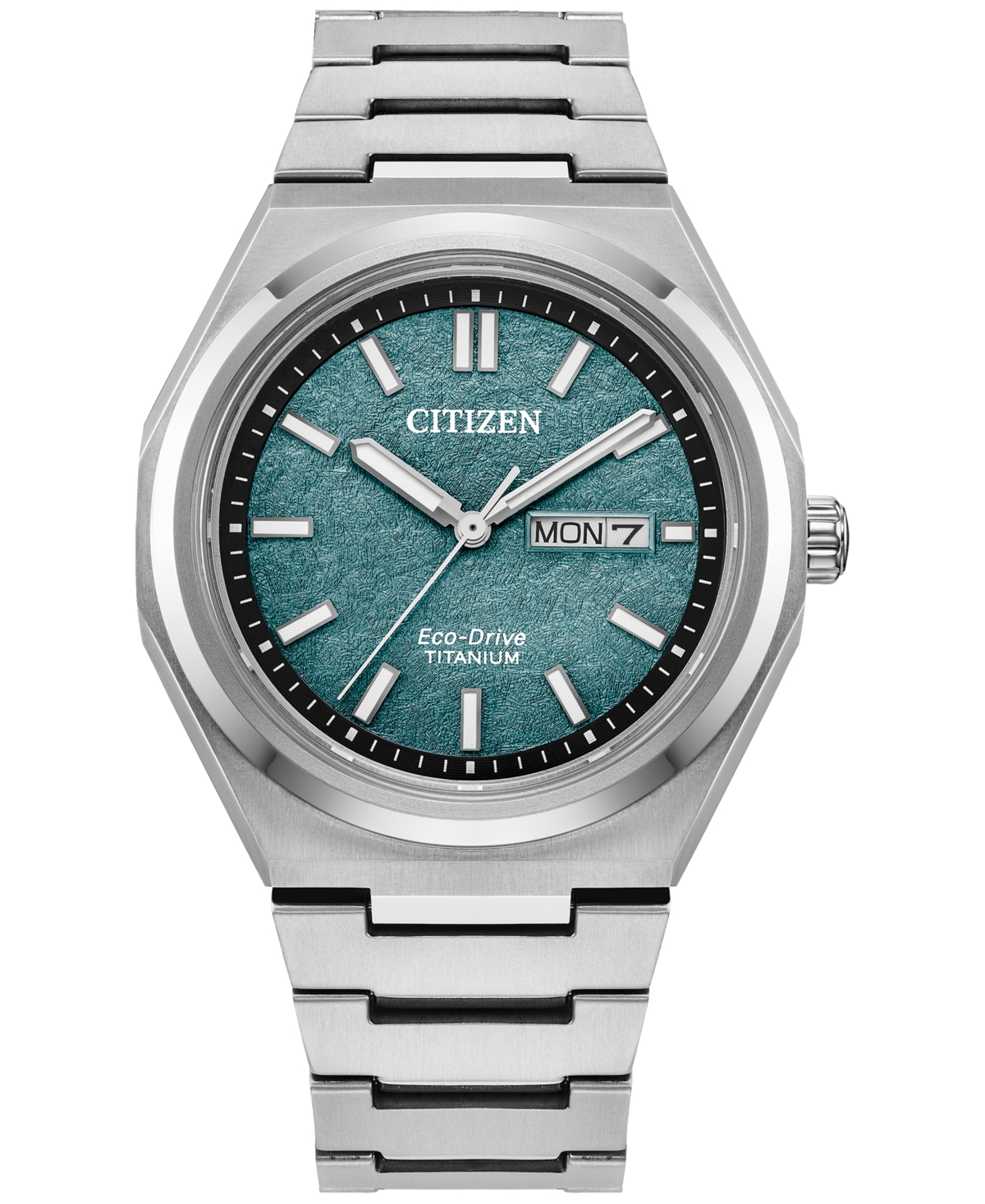 Eco-Drive Men's Zenshin Silver-Tone Super Titanium Bracelet Watch 39mm - Silver-tone