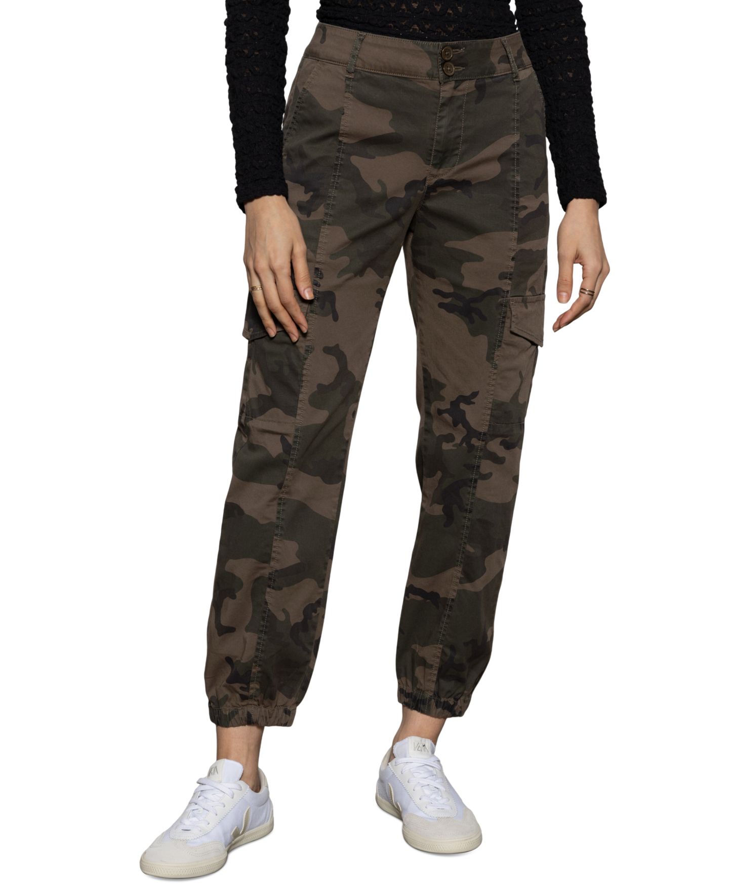 Женские брюки Sanctuary Rebel Camo-Print, цвет: Зелёный — фото 6