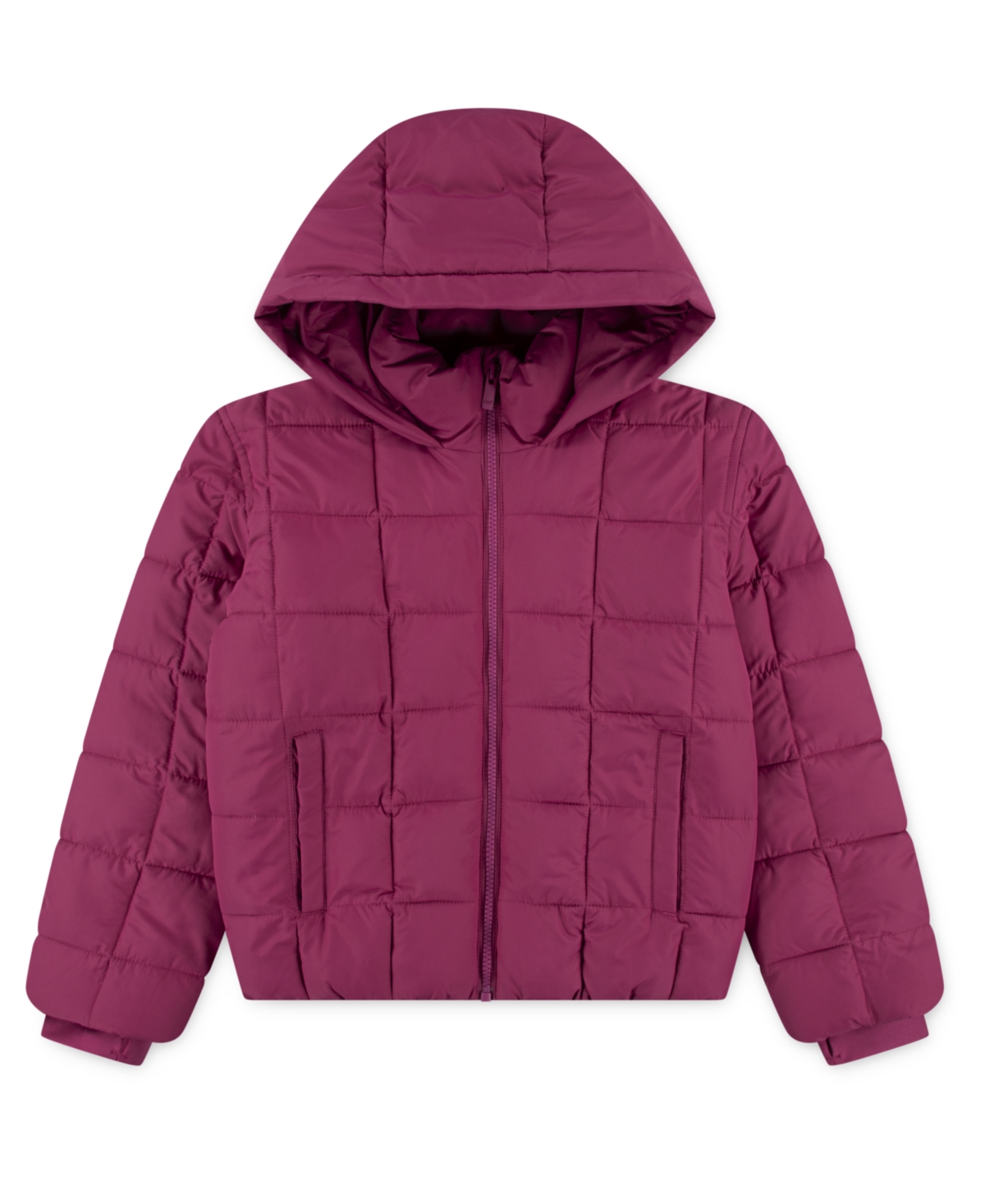 Abercrombie Girls Midweight Puffer Jacket In Pink