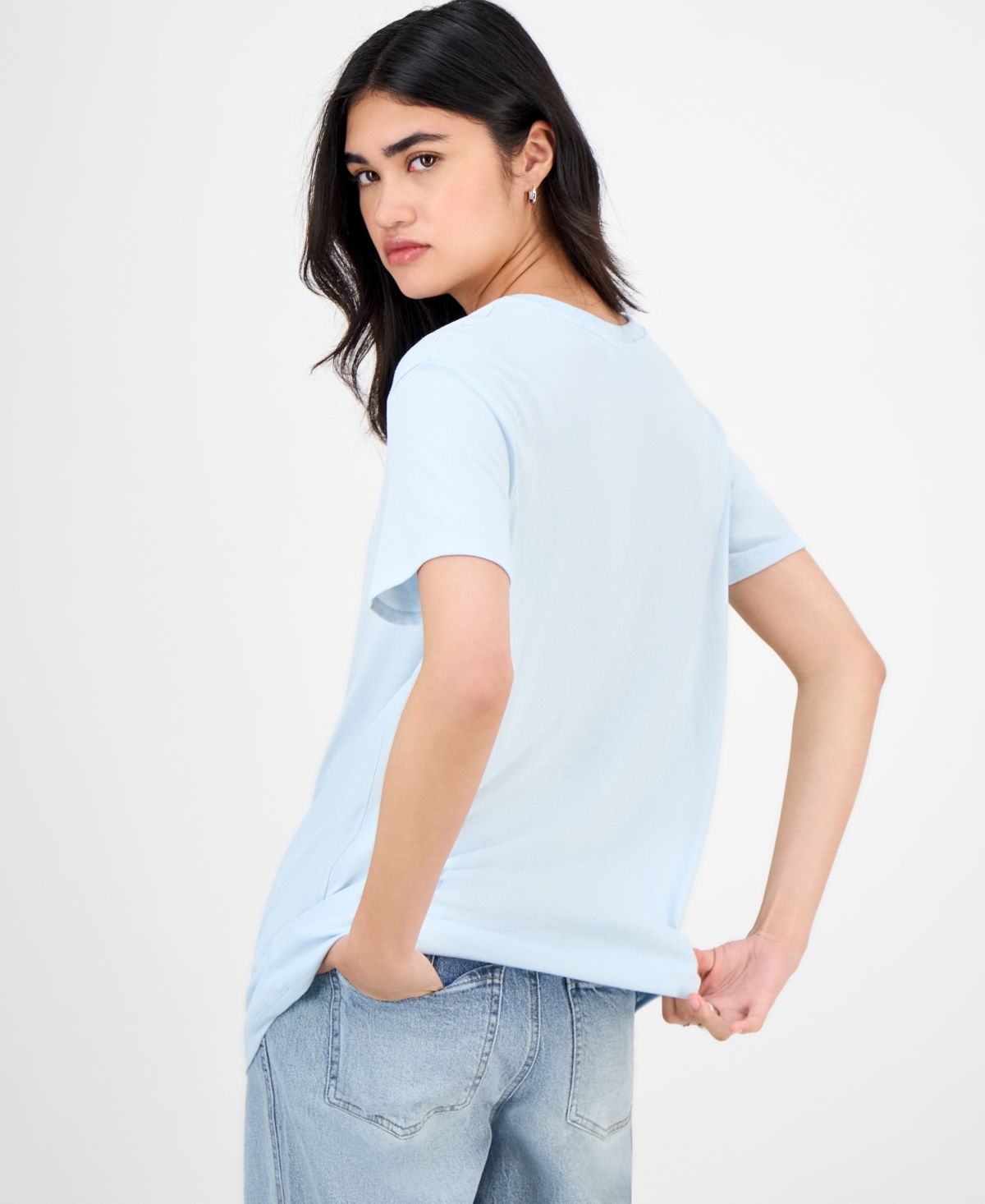 Self Esteem Juniors' Malibu Varsity T-shirt In White