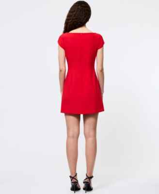 Women's Azra Twill Cap-Sleeve Mini Dress