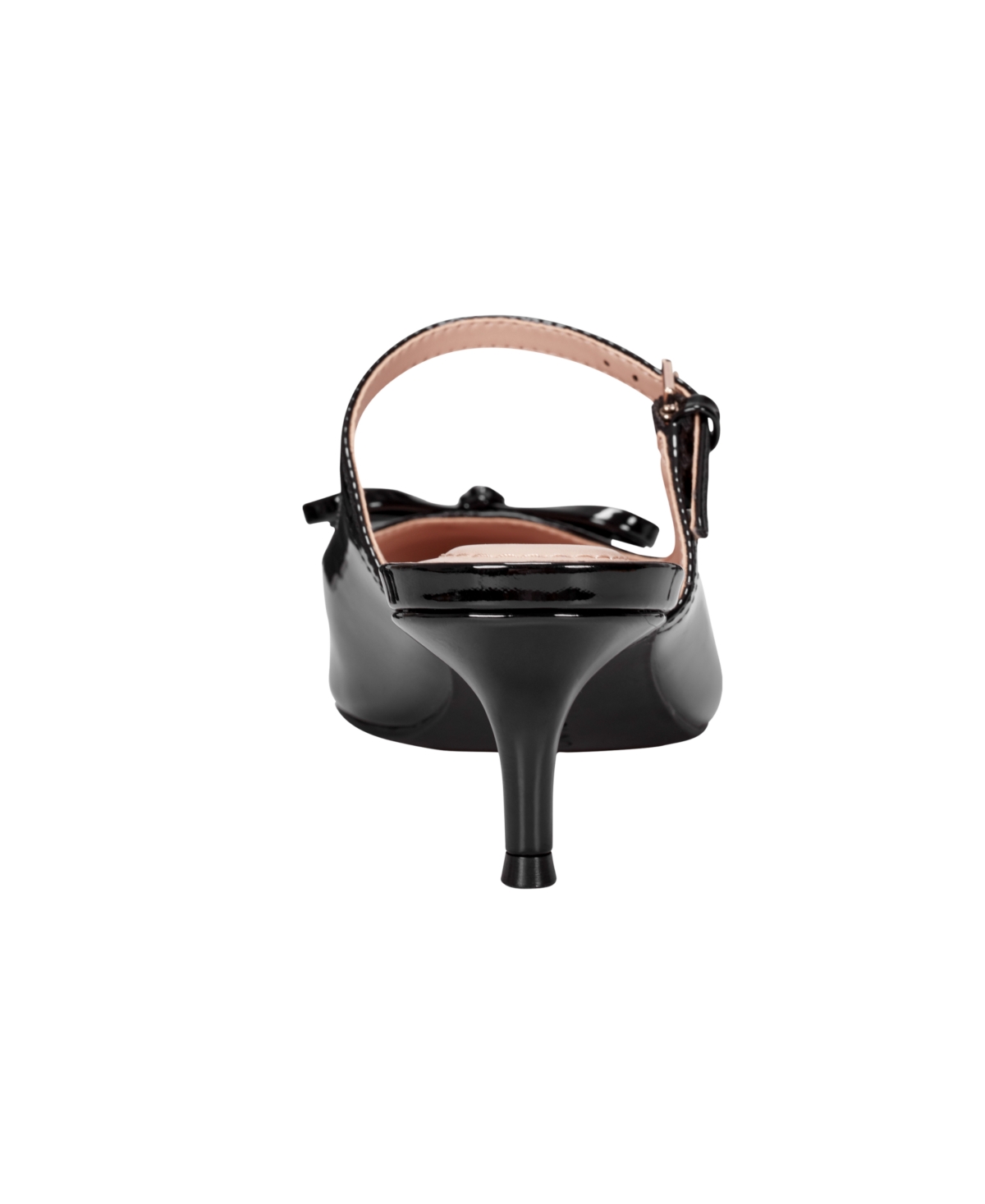 Bandolino Moss Patent Kitten Heel Mule In Black