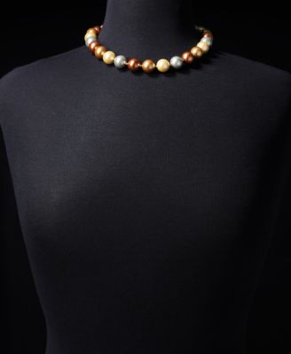 Imitation Pearl All-Around Collar Necklace, 17" + 2" extender, Macy's Exclusive