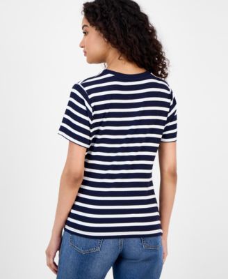 Women's Striped Twisted Top