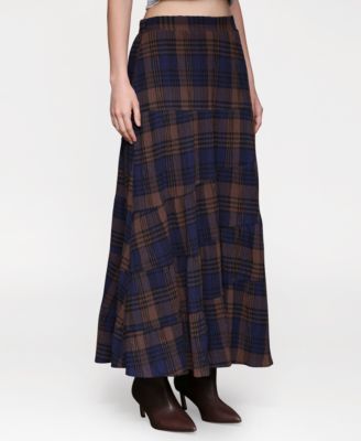 Women's Printed Tiered Maxi Skirt