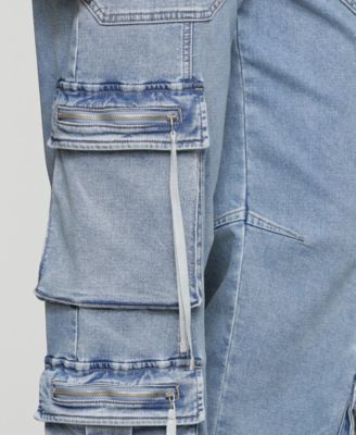 Women's Multi Pocket Wide-Leg Cargo Jeans