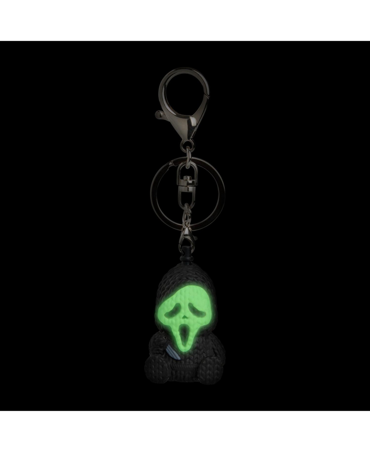 Handmade by Robots - Ghost Face #005 (1.75" Glow in the Dark Micro Charm)