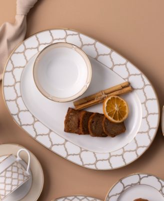 Eternal Palace Gold Oval Vegetable Bowl, 32 OZ