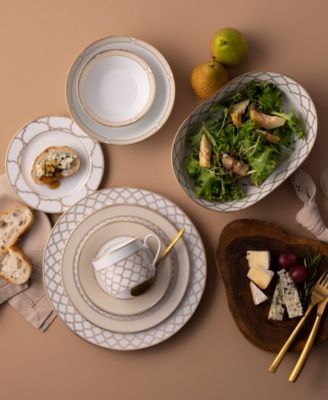 Eternal Palace Gold Set of 4 Dinner Plates, 10-1/2"