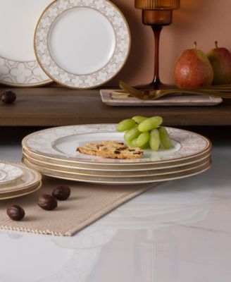 Trefolio Gold Set of 4 Dinner Plates, 11"