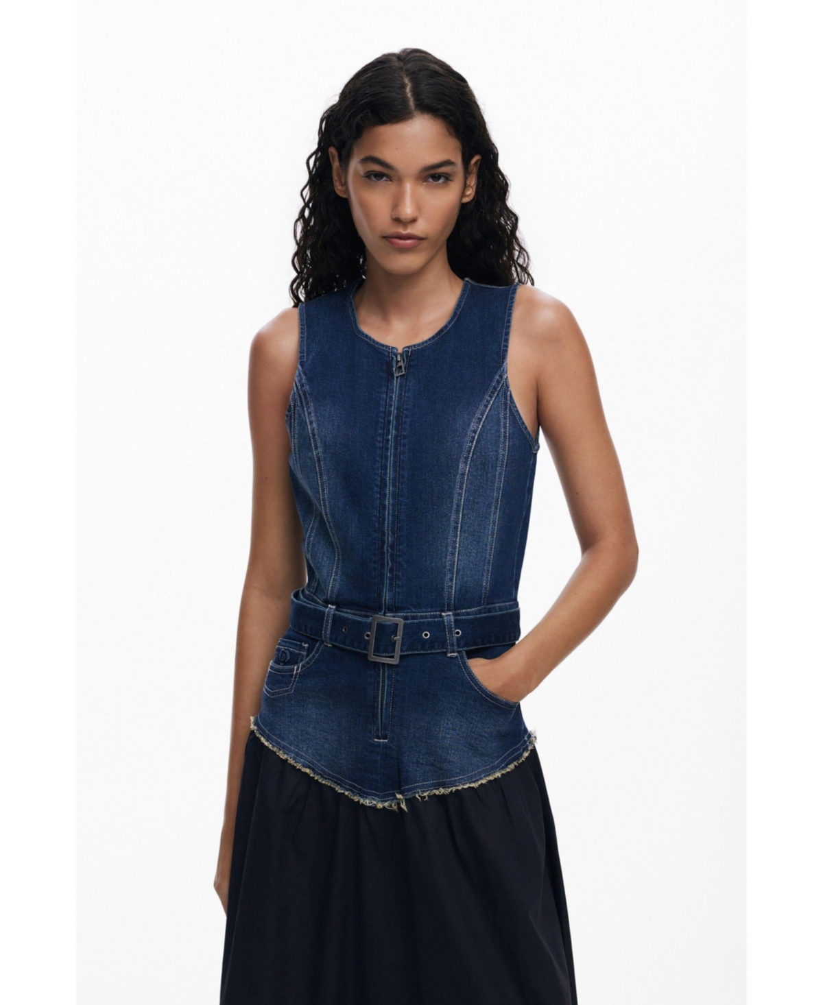 Desigual Women's Denim combined dress