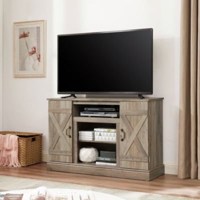 American retro Cabinet with Open and Closed Storage Space