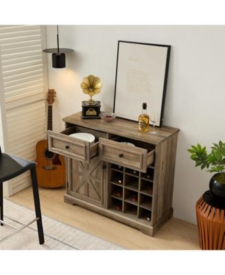 CASAINC Kitchen Cabinet with Storage Sideboard with 2 Drawers