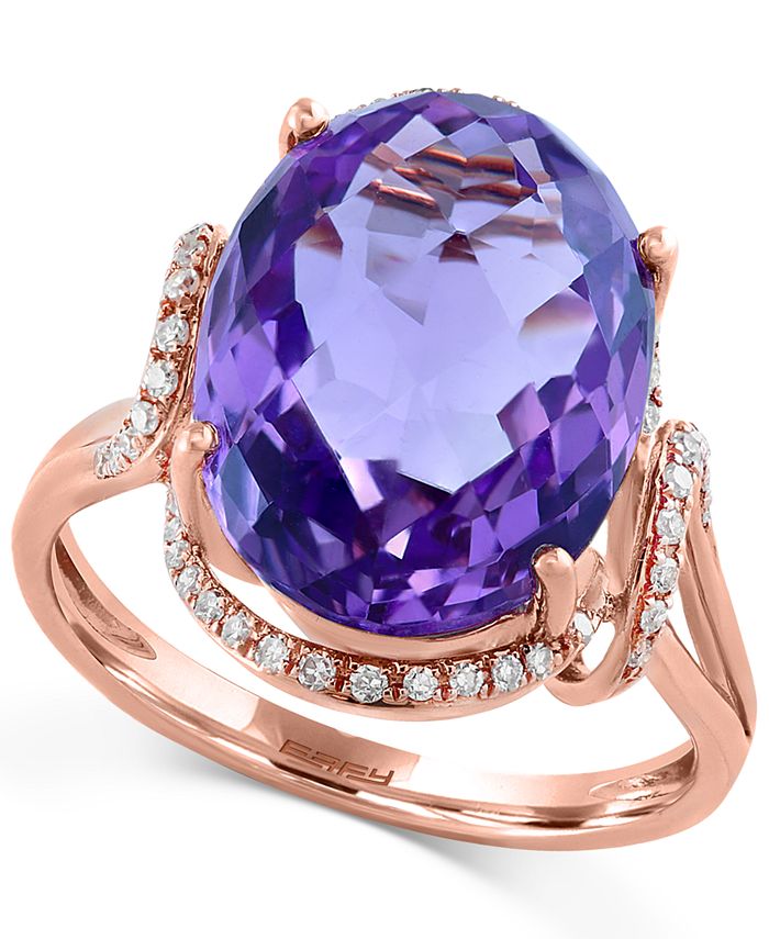 EFFY Collection Viola by EFFY® Amethyst (6-5/8 ct. t.w.) and Diamond (1 ...