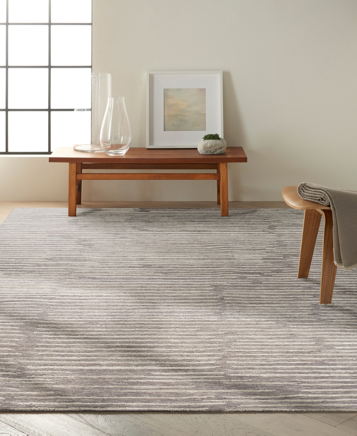 Calvin Klein CK010 Linear LNR01 7'7"x9'7" Area Rug