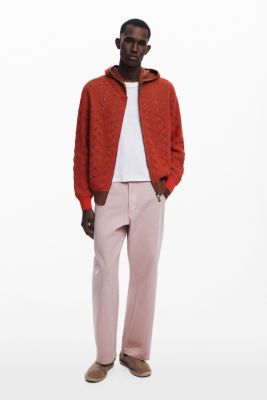 Men's Zip-knit sweater