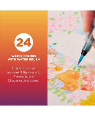 Pocket Set Koi Watercolor Kit, 24 Colors Count