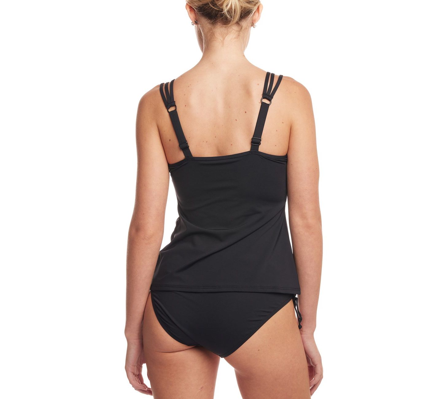Верх бикини Tankini, на косточках — LASCANA, цвет: Чёрный — фото 9
