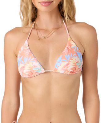 O'Neill - Juniors' Almeria Tropical Venice Reversible Triangle Bikini Top