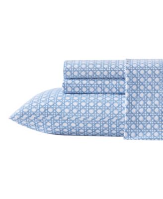 Cotton Percale 4 Piece Sheet Set, King