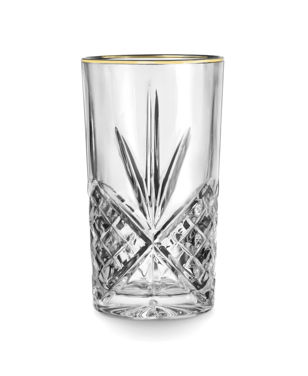 Godinger Dublin Gold Highball Glasses, Set of 4