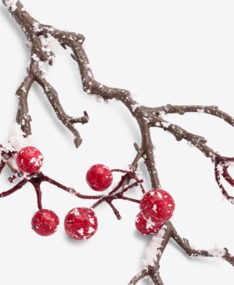 Nordic Wonderland Red Berry Pick Ornament, Macy's Exclusive