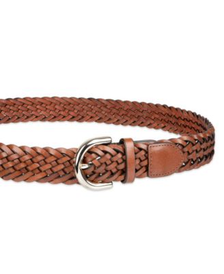 Women's Fully Adjustable Braided Leather Belt