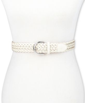 Women's Fully Adjustable Braided Leather Belt