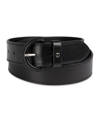 Women's Casual Leather Covered Buckle Belt