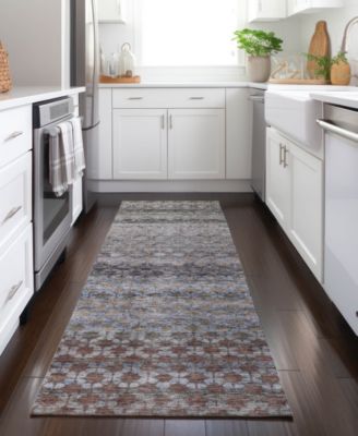 Burano Washable BU6 2'3''x7'6'' Runner Area Rug