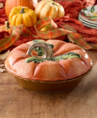 Harvest Fields 3-D Pumpkin Covered Pie Carrier