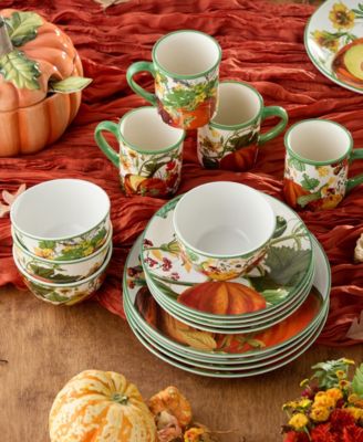 Harvest Fields 16 Pc. Dinnerware Set, Service for 4