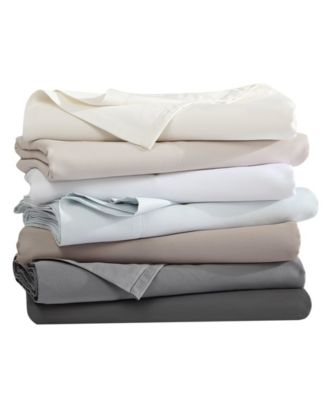 Solid 800 Thread Count Cotton Sateen 4 Piece Sheet Set, Queen