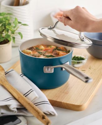 Hard-Anodized Ceramic Induction 2-Qt. Saucepan with Lid