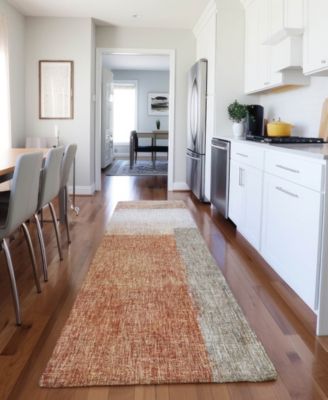 Boca Washable BO1 2'3''x7'6'' Runner Area Rug