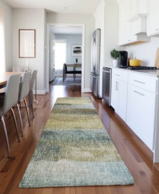 Boca Washable BO4 2'3''x7'6'' Runner Area Rug