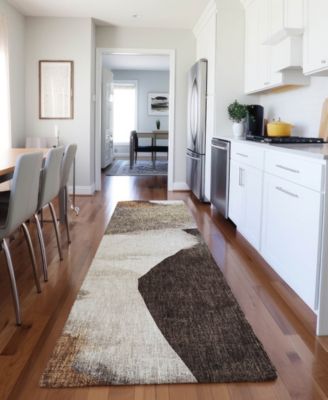 Boca Washable BO7 2'3''x7'6'' Runner Area Rug