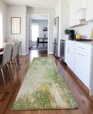 Boca Washable BO10 2'3''x7'6'' Runner Area Rug