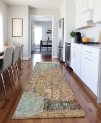 Boca Washable BO11 2'3''x7'6'' Runner Area Rug