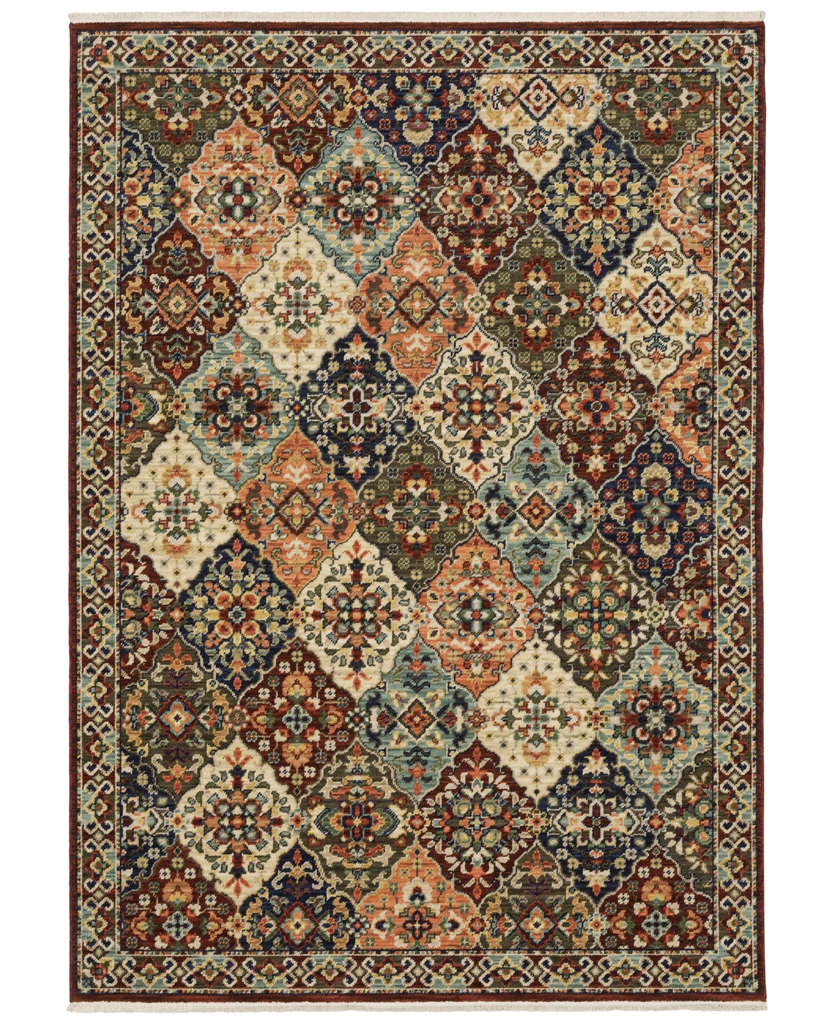 Oriental Weavers Lilihan 050x6 7'10"x10'10" Area Rug In Red