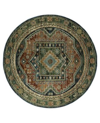 Oriental Weavers - Andorra 2442A 7'10"x7'10" Round Area Rug
