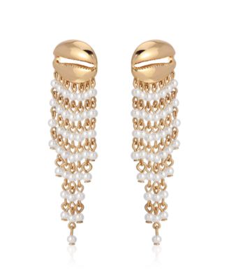 Mykonos Shell Dangle Earrings